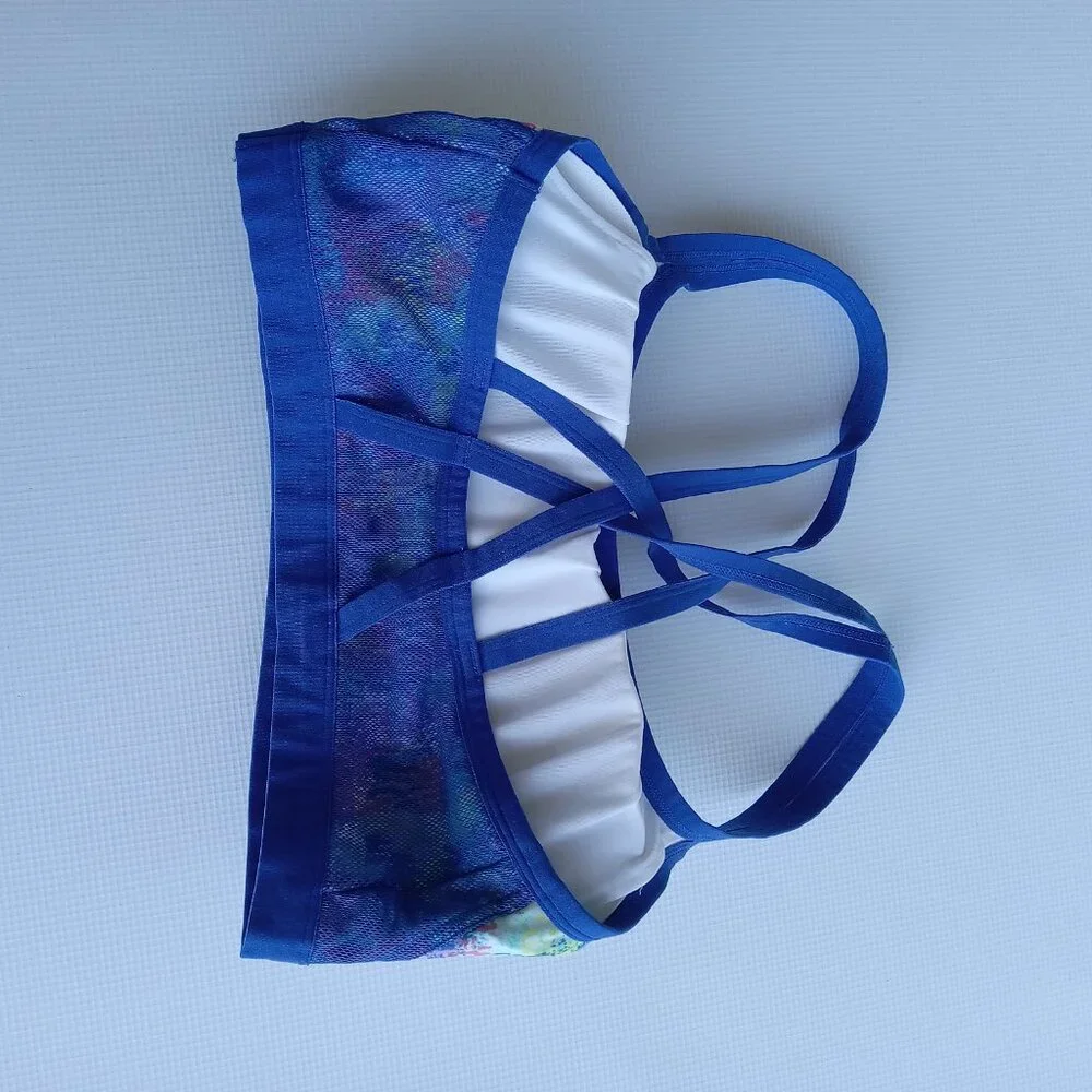 Lily of France‎ Women's Cross Back Impact Active Sports Bra Size XL